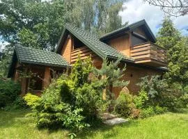 Dom letniskowy wolnostojący drewniany na wyłączność, jezioro Piaseczno 350 m, jacuzzi