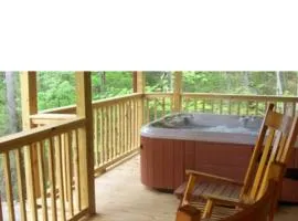Cabin in the Treetops-Peaceful 1BR 20-Acre Rural Retreat-HotTub&WiFi near Asheville