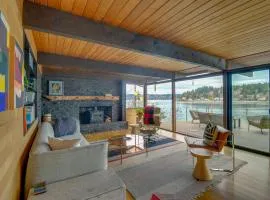 Deck and Views Luxe Waterfront Port Orchard Retreat