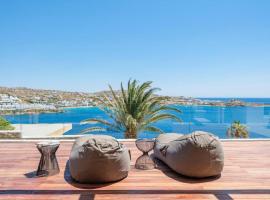 Villa Lilium III - Panoramic View over Psarou Bay!，位于萨鲁的酒店