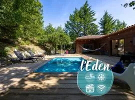 L'Éden - Maison d'architecte, Climatisée, Piscine, Home Cinéma
