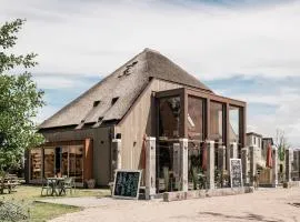 Comfortable lodge with patio