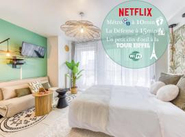 Green Mood - Design & Calme - Aux Portes de Paris，位于阿涅勒的住宿