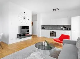 EXQUIS Design 2BR Apartment HANSEN I Balcony I Mercedes & US Army I Parking I Stuttgart
