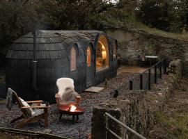 Y Caban - A Luxury Rural Retreat with Seaviews，位于阿姆奇的酒店