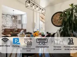 Design Industriel avec Terrasse Privative