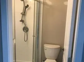 Separate bathroom, spacious and bright large bedroom