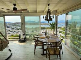 Luxury Bodrum Villa With Panoramic Sea View，位于Çırkan的酒店