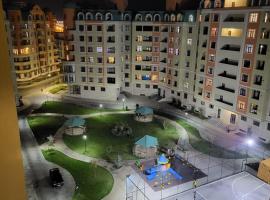 Coastal 2 Bedrooms, 2 Balcones, AC, Wi-Fi, Sumgait Boulevard Park，位于苏姆盖特的酒店