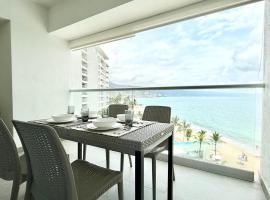 Beachfront family friendly 1 bdr NT505，位于巴亚尔塔港的带热水浴缸的酒店