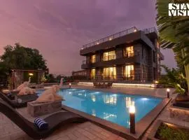 StayVista at Ashbourne Estate with AC, BBQ, Bonfire