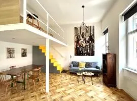 Bright Central Budapest Artist Loft w Terrace