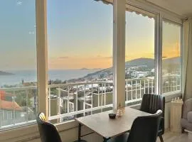 Rooftop Apart with Sea View in Kalkan Center