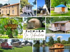 La Libaudi&egrave;re，位于普佐日的带热水浴缸的酒店