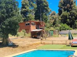 Cabaña Altos de Parra Tome 2025 - piscina temporada verano