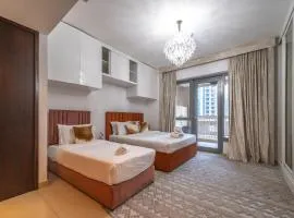 Modern Studio with Twin Beds Downtown Dubai
