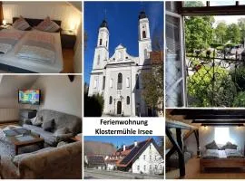 Ferienwohnung KIostermühle Irsee - Parkplätze, Spielplatz, Biergarten, Badesee, E-Auto Ladepunkt