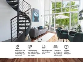 Blueberry Living - Design Loft nahe München - Dachterrasse - S-Bahn