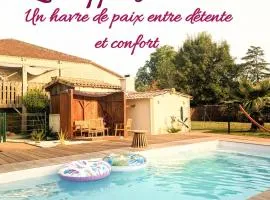 L'échappée Huroise, piscine et spa privatifs