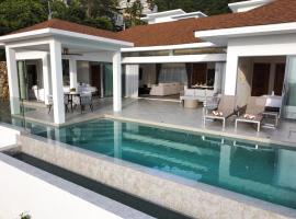Villa Lulu Chic 2BR Seaview Retreat Private Pool，位于Ban Lamai的酒店