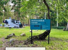 Campingplatz auf Rügen - Stellplatz für Wohnmobile , Wohnwagen , auch zum Zelten - in direkter Nähe zum Naturstrand -Natur Pur - Feriensiedlung Schwalbennest，位于德兰斯克的酒店