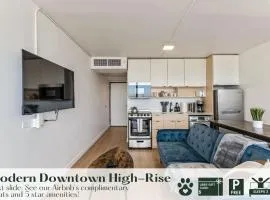 Modern Downtown High Rise Gym Free Pkg