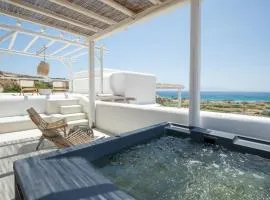 Mykonos Stone Villa Kalo Livadi Sea View