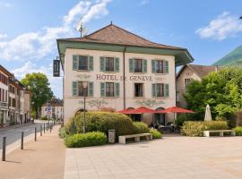 Hôtel de Genève et Restaurant , Faverges-Seythenex，位于法韦热的酒店
