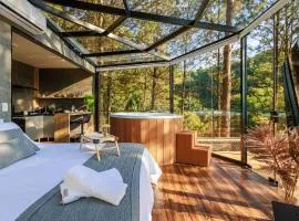 Maravilhosa Cabana de Vidro de Luxo na Natureza