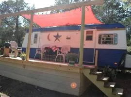 Texas Hill Country Vintage Caravan Glamping