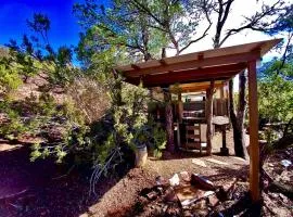Rustic Tree House Rental with a Fire Pit in Bernalillo County, New Mexico