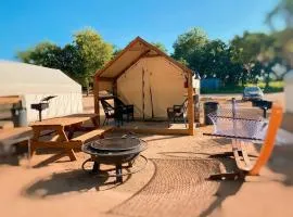 Luxury Safari Tent by the San Marcos River - Perfect Glamping Escape near Kingsbury, Texas