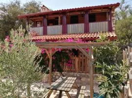 Restored stone house with terrace and gardens