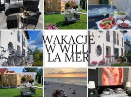 Willa La mer-Balia z jacuzzi, sauna ,klimatyzacja ,rowery，位于乌斯特卡的酒店