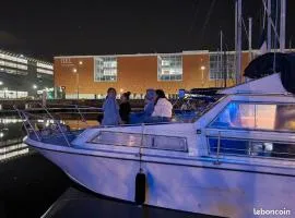 Unusual night on a small yacht