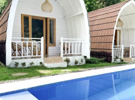 Kelapa Lodge - Lombok -，位于圣吉吉的木屋