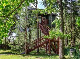 Baba Yaga Treehouse，位于Meškiai的酒店