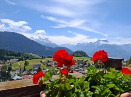 Le Nid d'aigle apt Leysin centre avec forfait piscine sauna jacuzzi en option，位于莱森的酒店