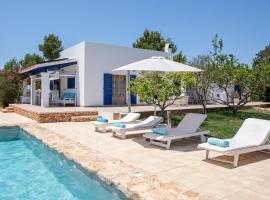 Can Guasch，位于圣弗朗西斯科哈维尔的带热水浴缸的酒店