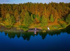 Las Apartamenty - z pomostem i prywatnym dostępem do jeziora，位于Borowy Młyn的公寓式酒店