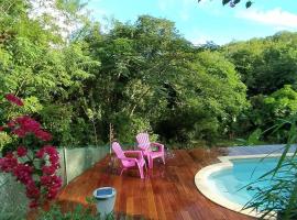 Superbe haut de villa avec grande piscine，位于勒迪亚芒的酒店