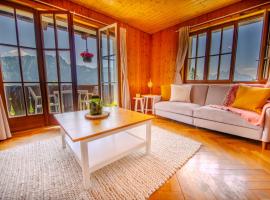 Chalet 6 personnes avec sauna，位于莱森的木屋
