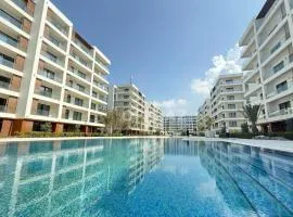 Sea Breeze Family Apartment with terrace , 2 rooms near Water & Lunapark