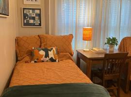 Private Lafayette Getaway Balcony & Kitchen
