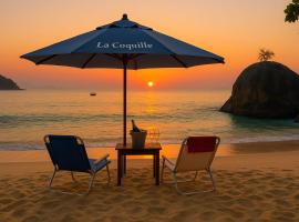 La Coquille，位于阿拉夏奇巴海滩的旅馆
