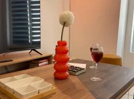Nouveau! Appartement climatisé à 100m du marché- Tendance 70's