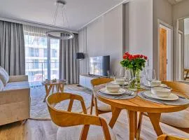 Rezydencja Niechorze D307 Eco Boho z Basenem, Sauną, Jacuzzi, przy samej PLAŻY - 5D Apartments