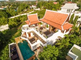 Villa Melitta, Pool, Beach, 360-SeaViews, 6-bed Thai Luxury on Best Location in Samui，位于班拉克海滩的酒店