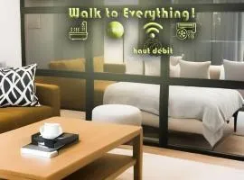 Cozy and Fully Equipped Apartment for Comfort and Luxury, Near the Train Station and Facing Hilton air conditioner