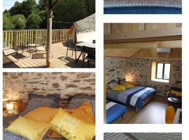 Les secrets de la nature chambre d'hôtes, tentes luxe et nature，位于Savignac-Lédrier的酒店